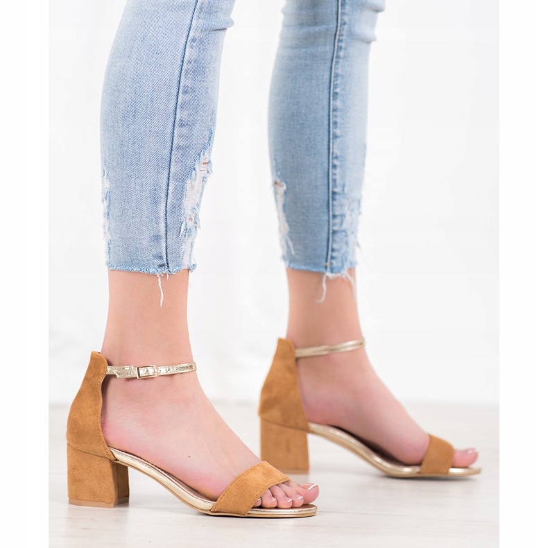 Seastar Sandaler Med Guldrem brun 2