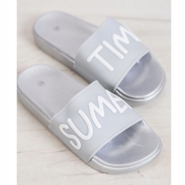 SHELOVET Gummi tofflor grå 1