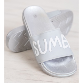 SHELOVET Gummi tofflor grå 2