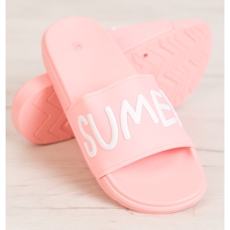 SHELOVET Gummi tofflor rosa 1