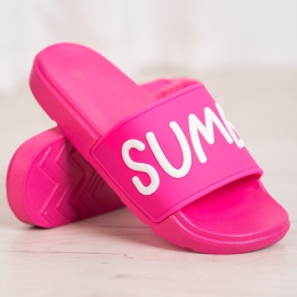 SHELOVET Gummi tofflor rosa 1