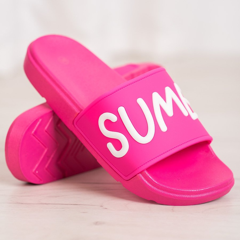 SHELOVET Gummi tofflor rosa 1