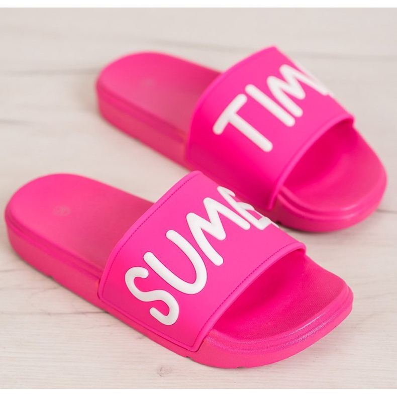 SHELOVET Gummi tofflor rosa 2