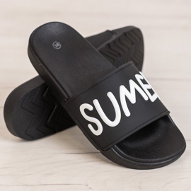 SHELOVET Gummi tofflor svart 1