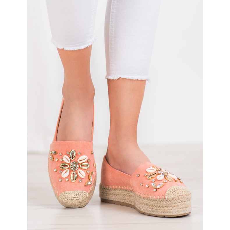 Seastar Espadrilles med prydnader rosa 1