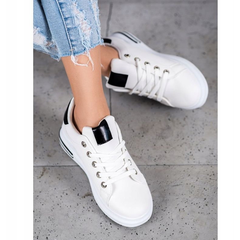 SHELOVET Trendiga sportskor vit 2