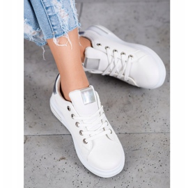 SHELOVET Trendiga sportskor vit 2