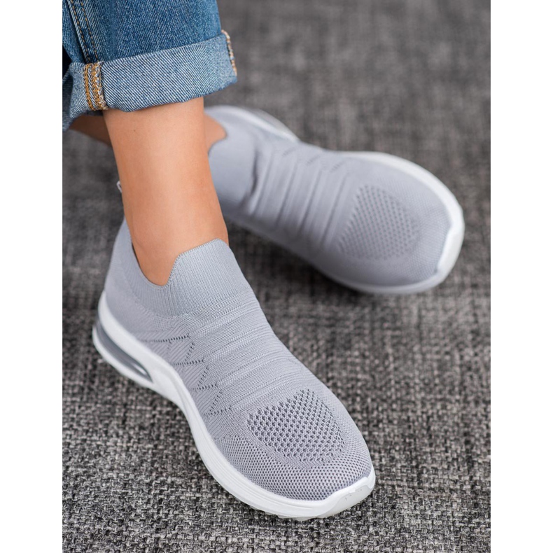 Diamantique Grå slip-on skor 1