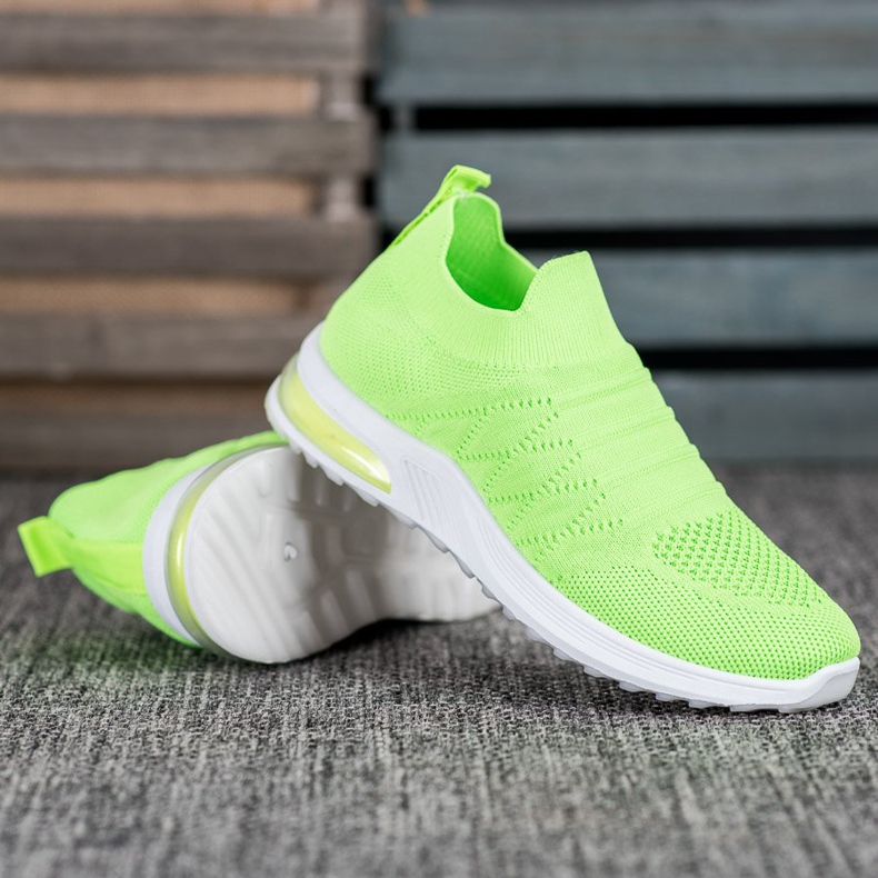 Diamantique Gröna slip-on skor 1