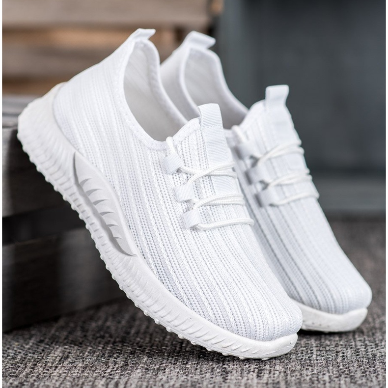 SHELOVET Textil sportskor vit 2