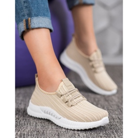 SHELOVET Textil sportskor brun 2