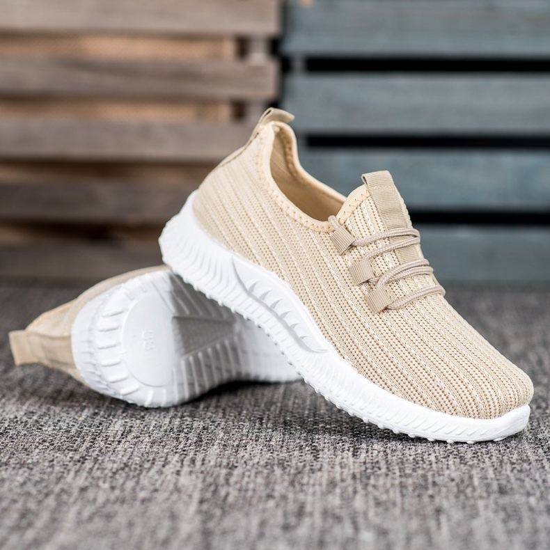 SHELOVET Textil sportskor brun 1