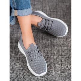 SHELOVET Textil sportskor grå 1