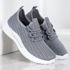 SHELOVET Textil sportskor grå 2