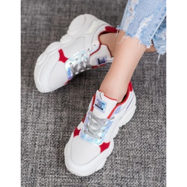 SHELOVET Bekväma sportskor vit 2