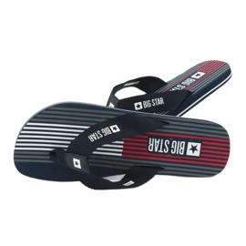 Big Star 174463 herr marinblå tofflor vit röd 4