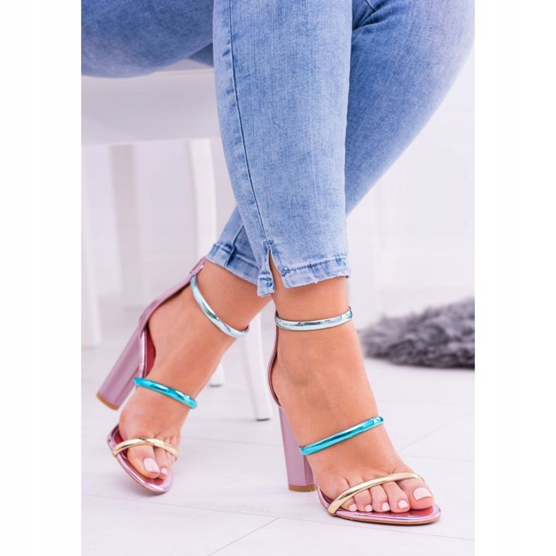 Lu Boo Golden Rose Sandaler På Lissa Bar rosa 2