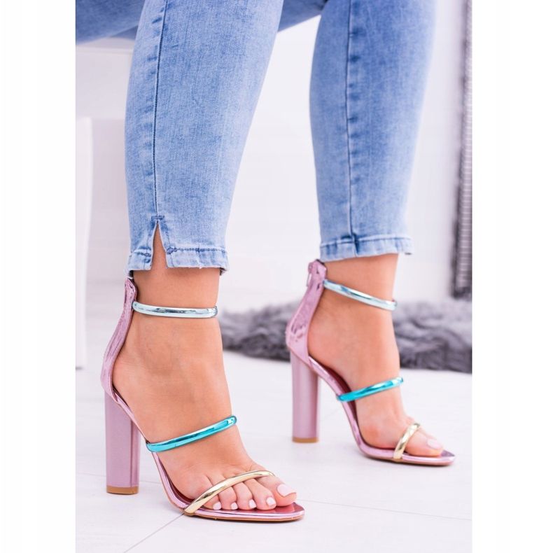 Lu Boo Golden Rose Sandaler På Lissa Bar rosa 1