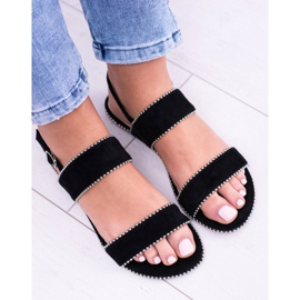 Lu Boo Svart sandaler för kvinnor Jets Noeli 2