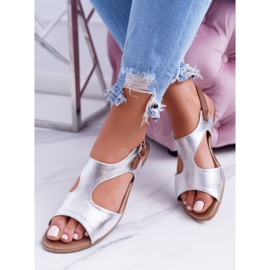 Lätta Kongito silver sandaler grå 1