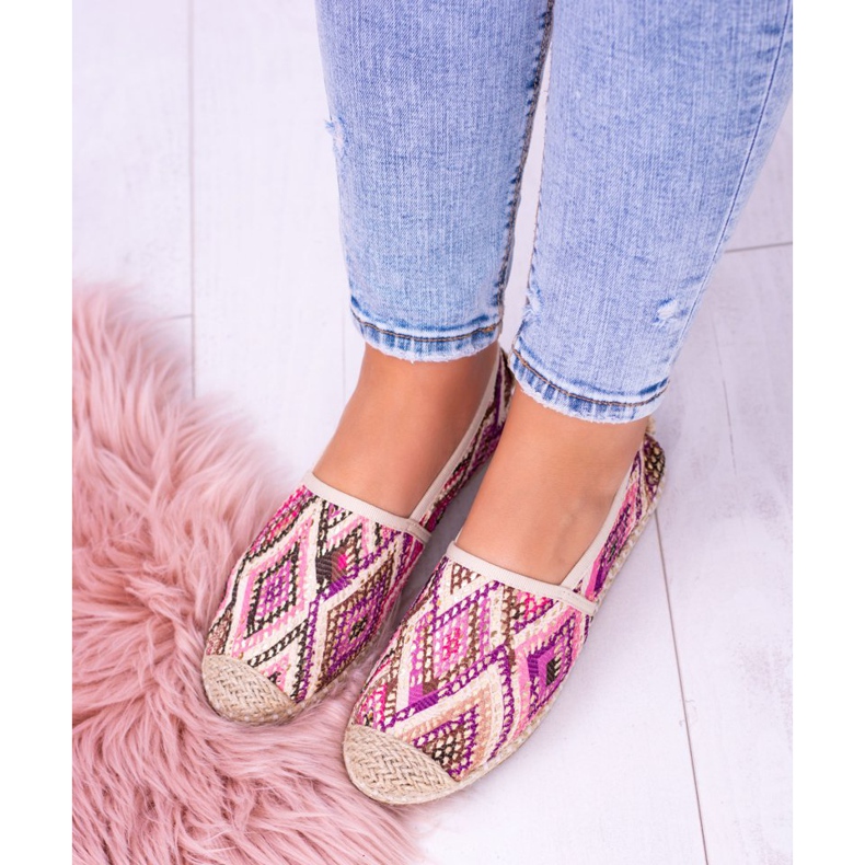 Lu Boo | Bimbi Espadrilles för linne för kvinnor mångfärgad 2