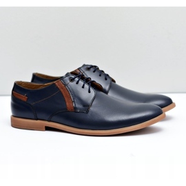 Bednarek Polish Shoes Herr Brogues Bednarek Läder Marinblå Millo 1