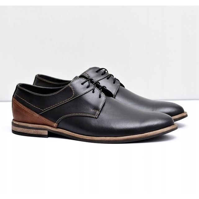 Bednarek Polish Shoes Herr Brogues Bednarek Elegant läder Svart Marcelo 1