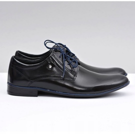 KOMODO Svarta läder eleganta skor från Massimiliano 2