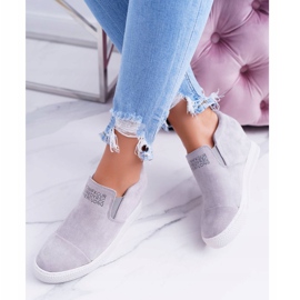Dam Snekers Sneakers Lu Boo Slip Grey Kaori grå 2