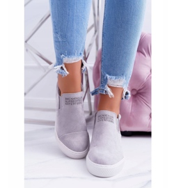 Dam Snekers Sneakers Lu Boo Slip Grey Kaori grå 1