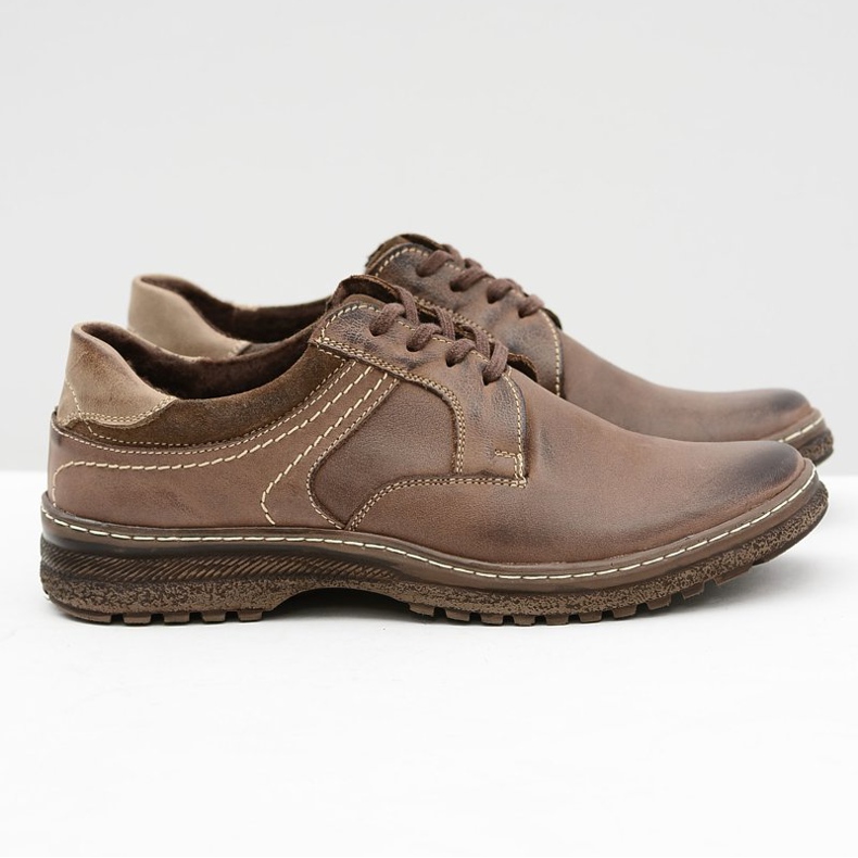 KOMODO Ernesto Brown Leather Warm Stövlar för vintern brun 2