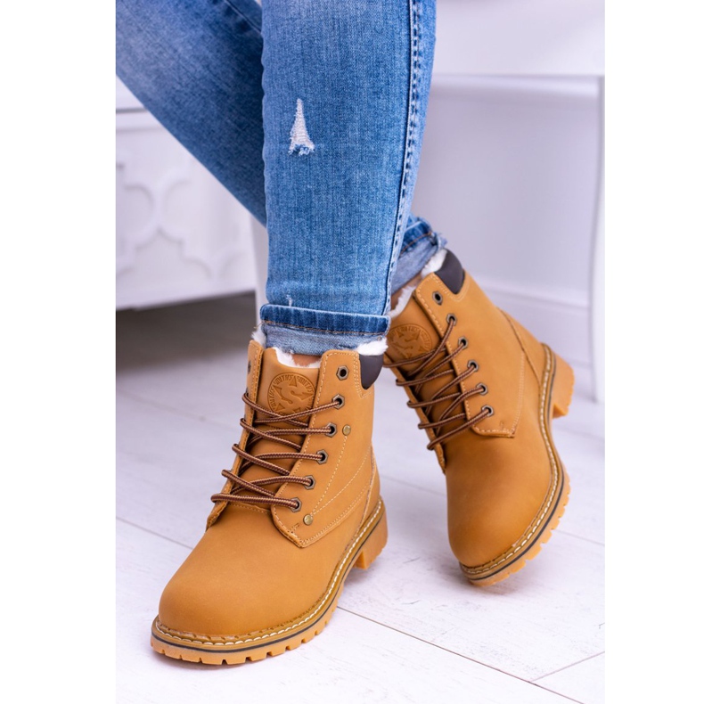 Timberstövlar för kvinnor med päls från Smith's Polari brun 1