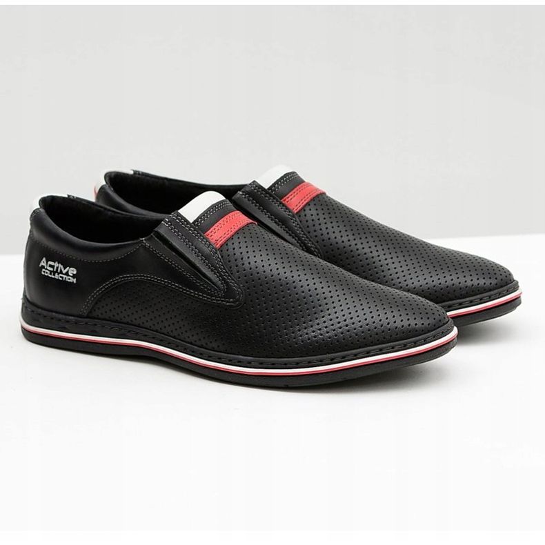 Joker Läder Herr Svarta Slip-On Skor Mello 1