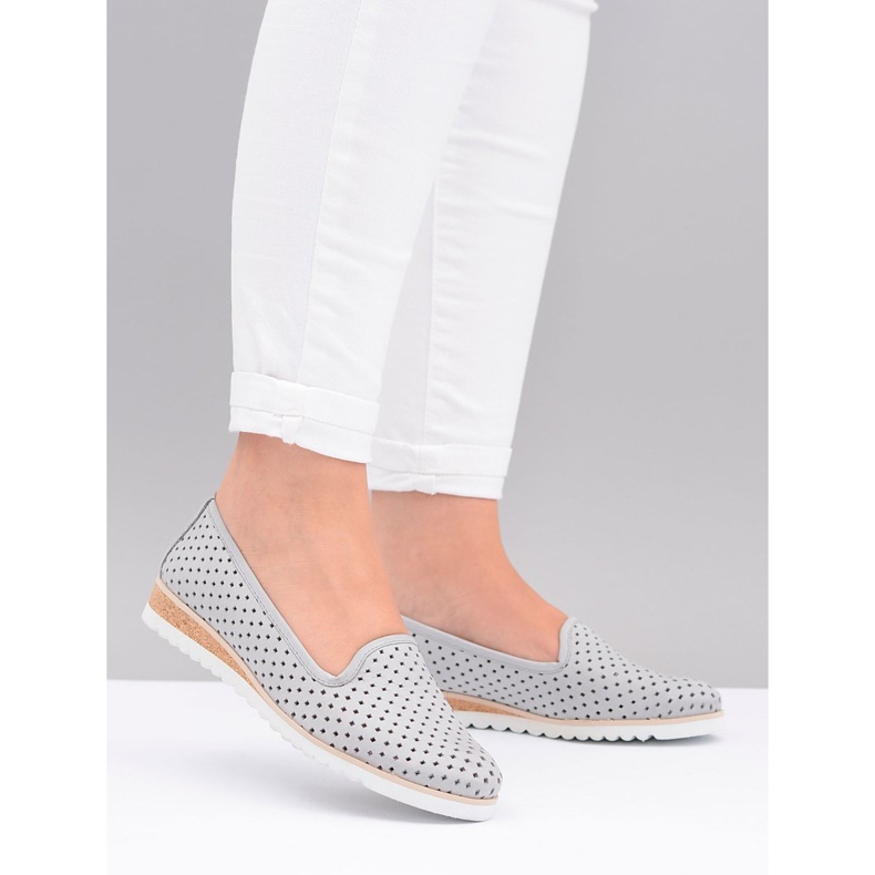 Stagórs Lädergrå polsk Ballerina Lordsy Gabi 2