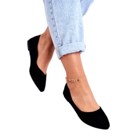 PS1 Svarta Ballerinor i mocka för kvinnor Bueno 2