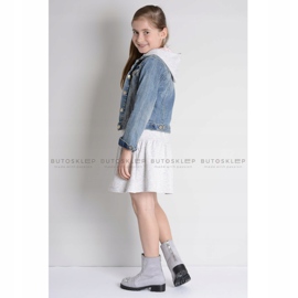 Lu Boo Grå ankelstövlar för barn med Cubic Zirconia LittleCarrie 1