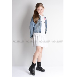 Lu Boo Svarta barnstövlar med Cubic Zirconia Pu LittleCarrie 1