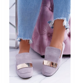 Dam Loafers Grå Med en tallrik Golden Lordsy Lu Boo Harlem 2