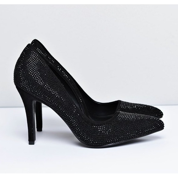 Vices Dam svart mocka asymmetrisk strass Santee 2