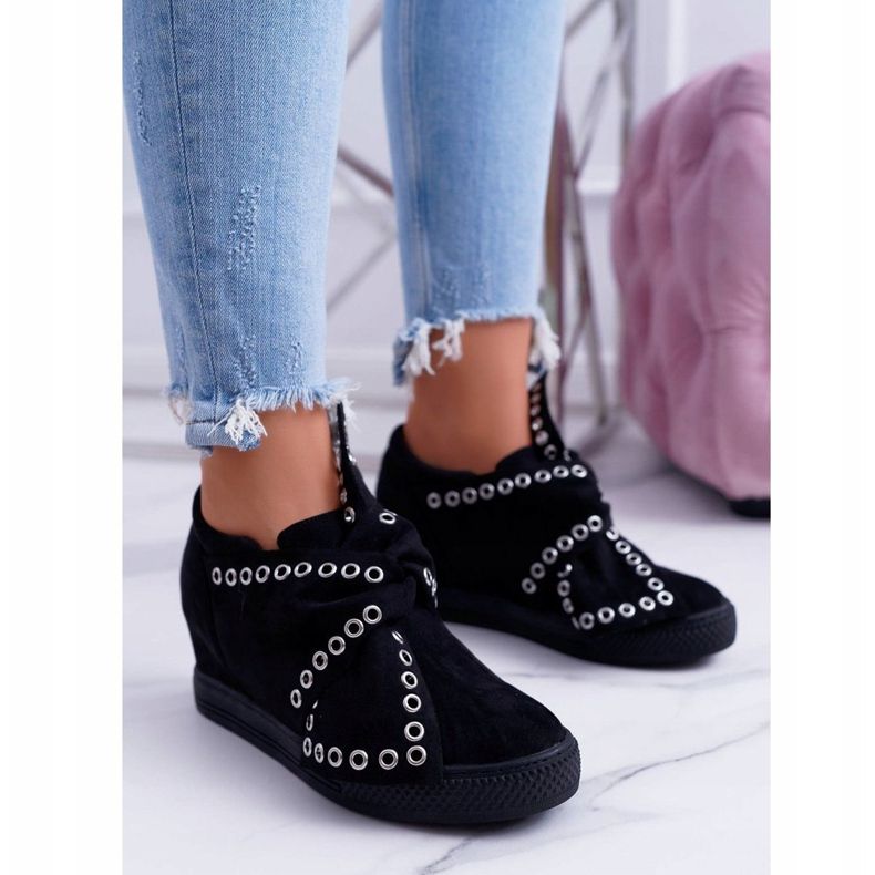 Dam sneakers Wedges Lu Boo Black Margo svart 2