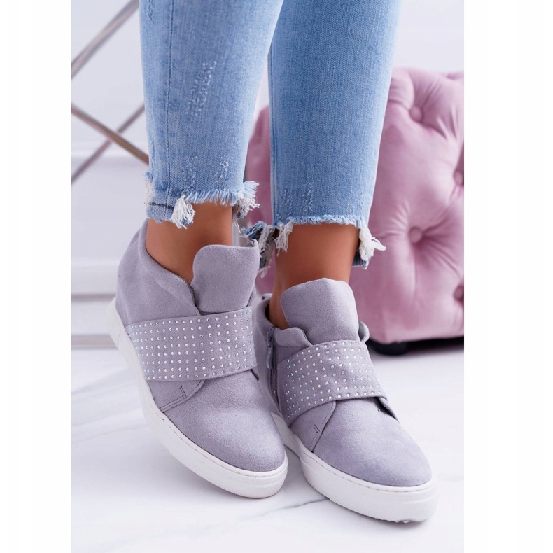 Dam Sneakers Grå Lu Boo Paljetter PinkSugar 2