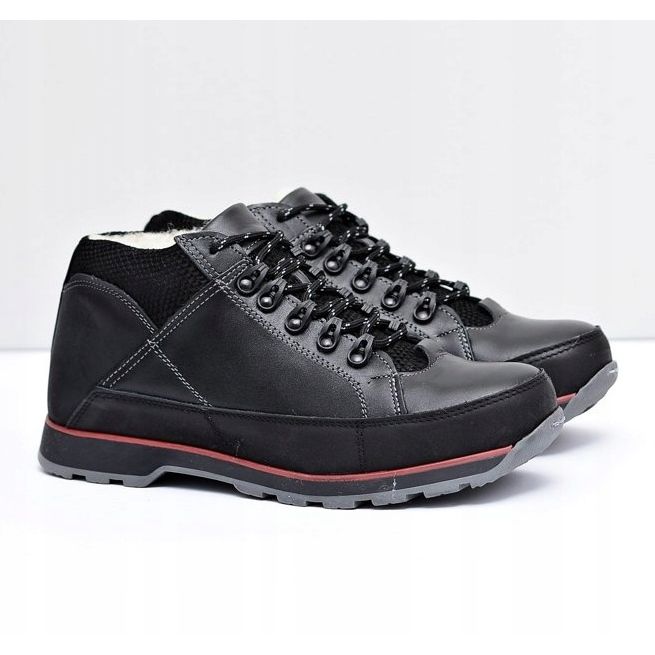 KOMODO Black Warmed Trafer Brogues för män svart 1