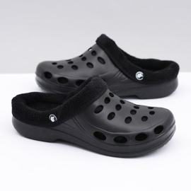 Flameshoes Dam Tofflor Warm Black Kroks Eva svart 1