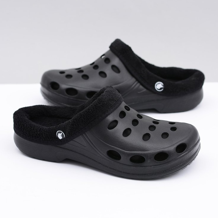 Flameshoes Dam Tofflor Warm Black Kroks Eva svart 1