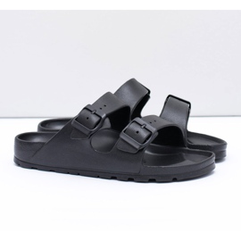 Flameshoes Svarta trädgårdsljusa tofflor för män 1