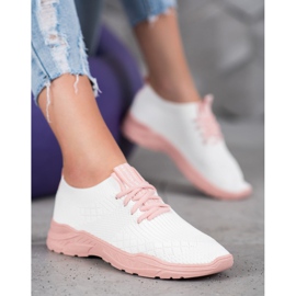 Seastar Lätta sportskor vit rosa 1