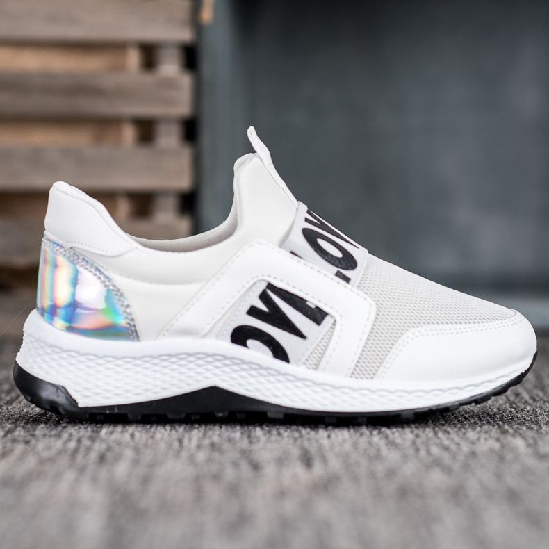 Seastar Slipons på kärleksplattformen vit 2