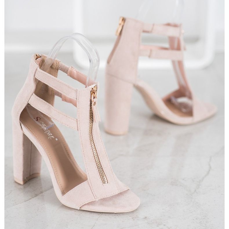 Seastar Sandaler med dragkedja brun 1