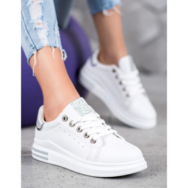 Diamantique Sportskor På Plattformen vit 1