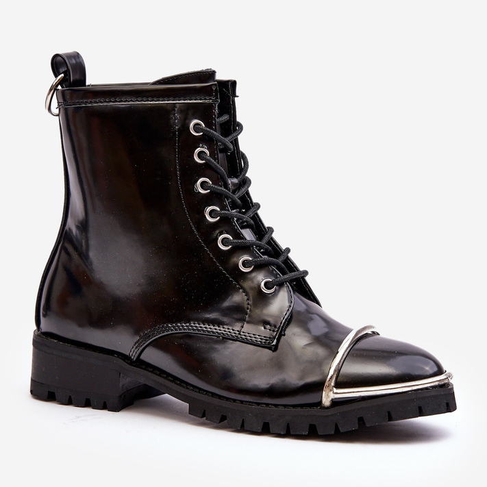 Damskor Lu Boo Black Arbetare med stålram Jacksy svart 1